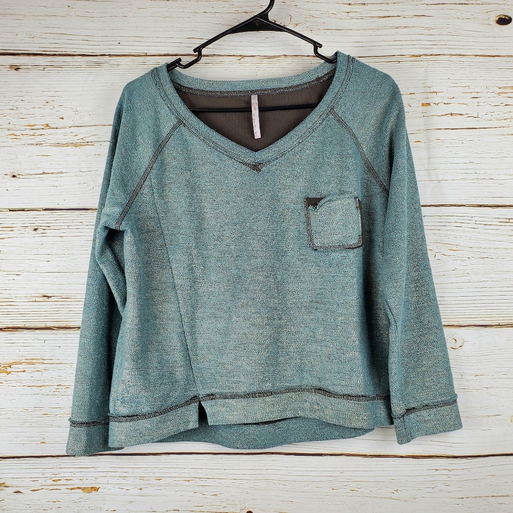 Co2 Gold Shimmer Lightweight Sweatshirt